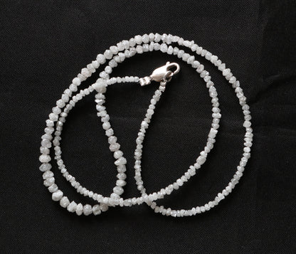 Raw Diamond Beads | Unique Rough Gemstones for Art Deco & Vintage Jewelry | Crystal Necklace DIY Craft Supplies