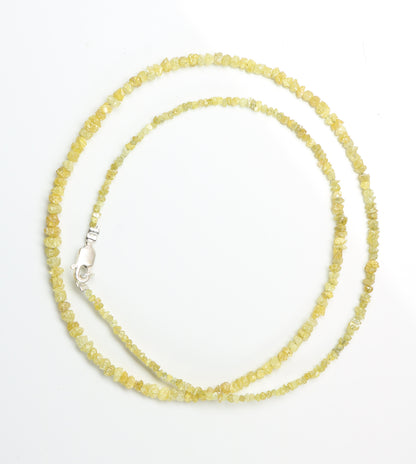 Yellow Raw Rough Diamond Beads | Faceted One-of-a-Kind Art Deco & Retro Jewelry | Unique Vintage Crystal Necklace  DIY Craft Supplies