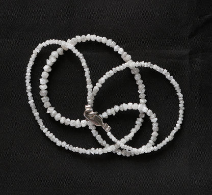 Raw Diamond Beads | Unique Rough Gemstones for Art Deco & Vintage Jewelry | Crystal Necklace DIY Craft Supplies