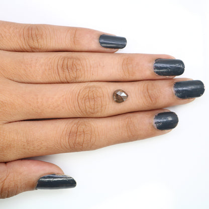 1.38 CT Brown Salt and Pepper Pear Diamond for Engagement Ring | Perfect Gift for Fiancé, Girlfriend, Wife, or Mother