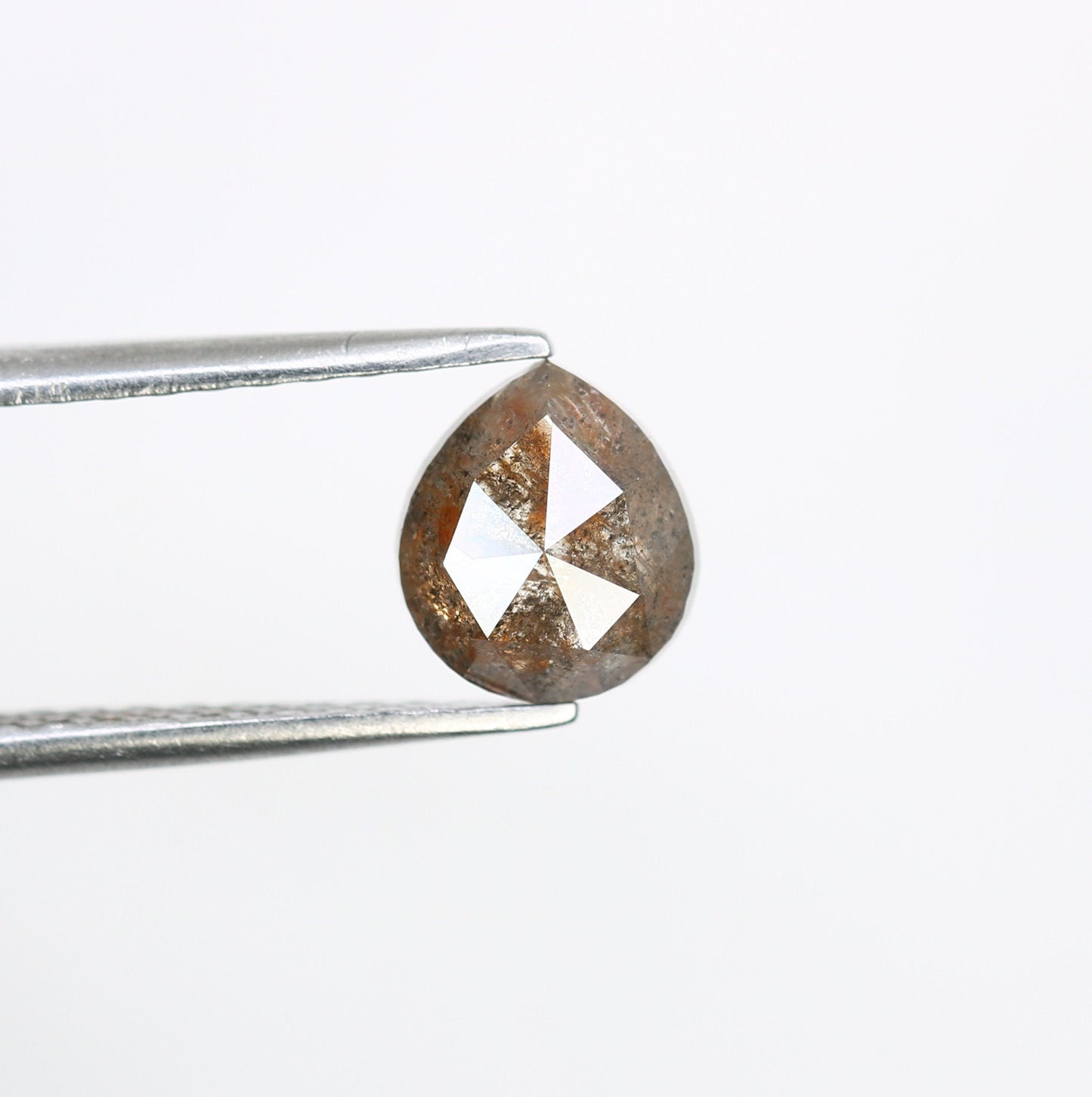 1.38 CT Brown Salt and Pepper Pear Diamond for Engagement Ring | Perfect Gift for Fiancé, Girlfriend, Wife, or Mother