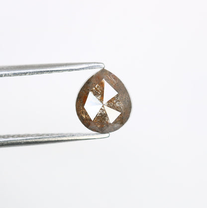 1.38 CT Brown Salt and Pepper Pear Diamond for Engagement Ring | Perfect Gift for Fiancé, Girlfriend, Wife, or Mother