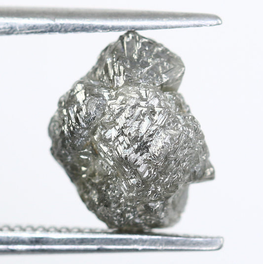 2.64 CT Natural African diamond - Raw Diamond - raw diamond chunks - Salt and Pepper Diamond - For Uncut Diamond Gold Ring - Special Gift