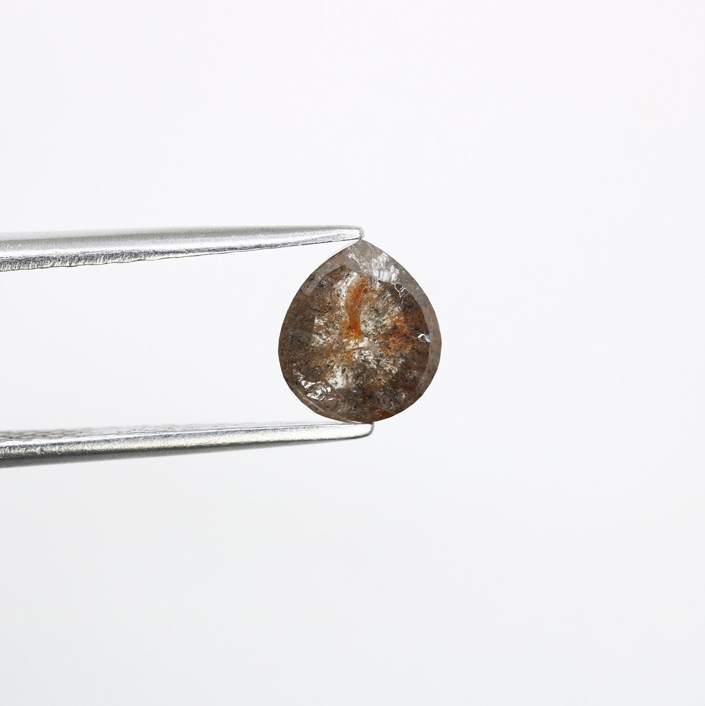 1.38 CT Brown Salt and Pepper Pear Diamond for Engagement Ring | Perfect Gift for Fiancé, Girlfriend, Wife, or Mother