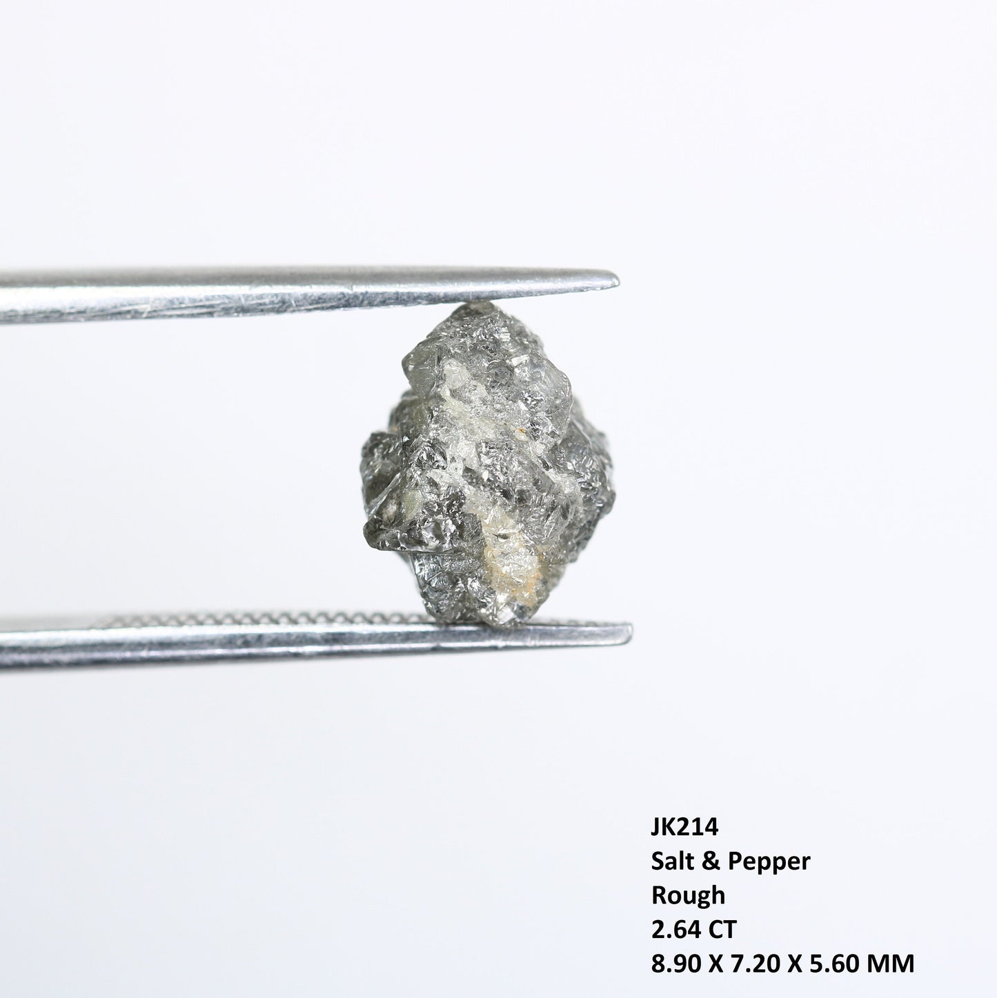 2.64 CT Natural African diamond - Raw Diamond - raw diamond chunks - Salt and Pepper Diamond - For Uncut Diamond Gold Ring - Special Gift