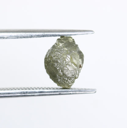 2.16 CT Salt and Pepper Uncut Gray Diamond|For Rough Diamond Gold Ring|Raw Diamond For Jewelry|Unique Gift|Antique Raw Diamond Gift