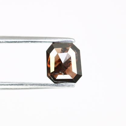 Fancy Brown Salt and Pepper Emerald Shape Diamond - Natural Loose Emerald Cut Diamond - Emerald Engagement Ring - LABORDAY Offer