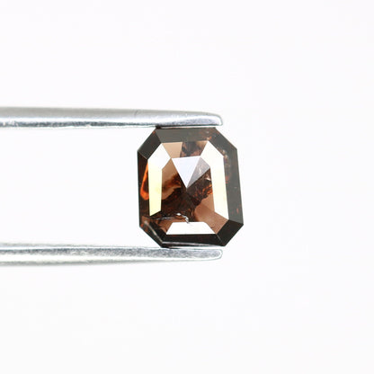 Fancy Brown Salt and Pepper Emerald Shape Diamond - Natural Loose Emerald Cut Diamond - Emerald Engagement Ring - LABORDAY Offer