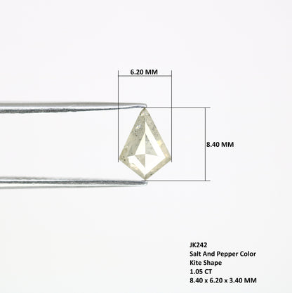 1.05 CT Kite shape Natural Loose Diamond  -Kite Shape Salt and Pepper Diamond - For Salt Pepper Diamond Ring - Sale Offer- Unique Gift
