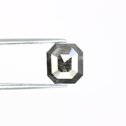 1.39 CT Salt and Pepper Emerald Shape Diamond - Natural Loose Emerald Cut Diamond - Emerald Engagement Ring - LABORDAY Offer