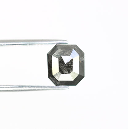 1.39 CT Salt and Pepper Emerald Shape Diamond - Natural Loose Emerald Cut Diamond - Emerald Engagement Ring - LABORDAY Offer