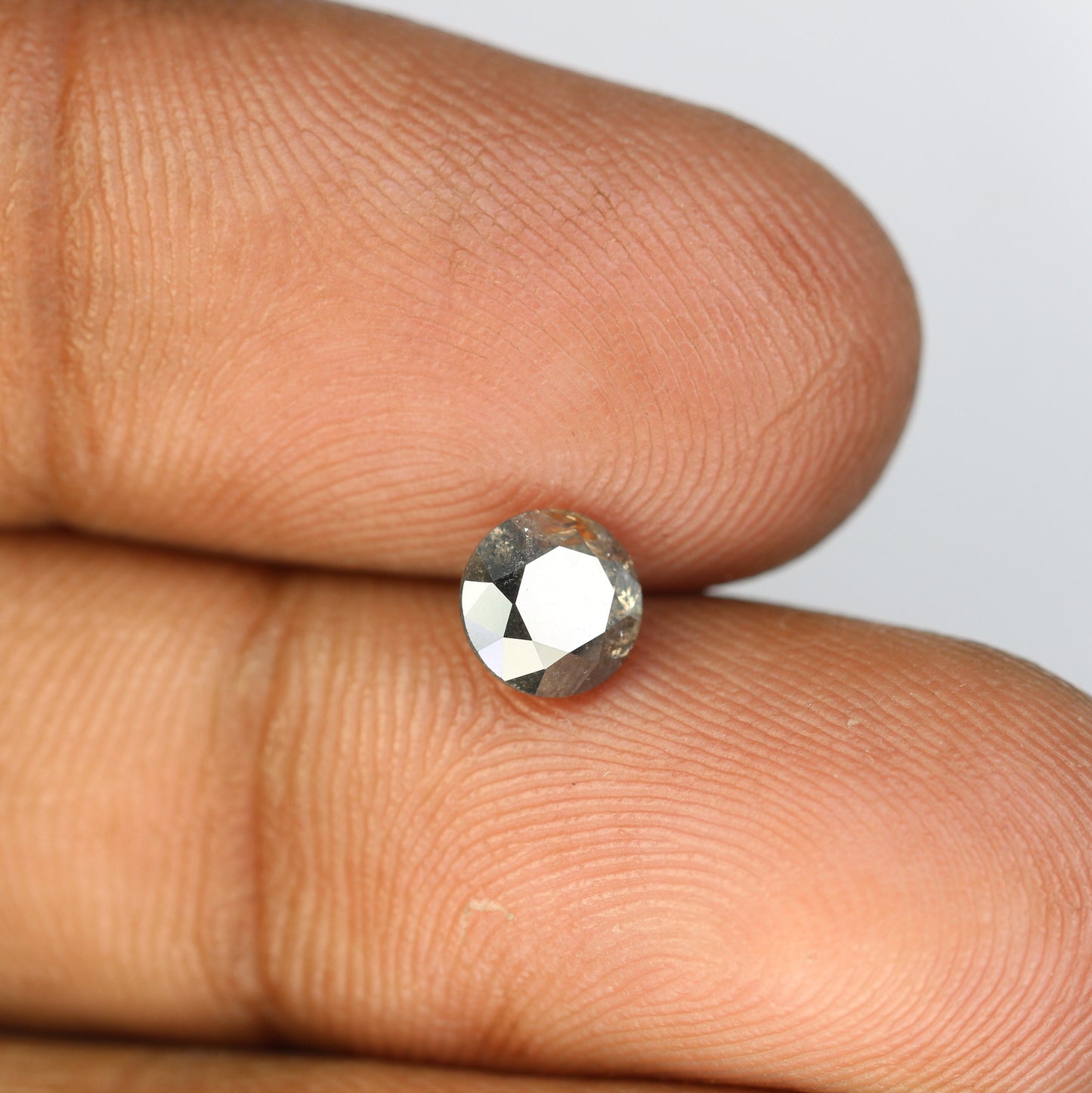 1 CT Salt and Pepper Round Diamond Engagement RingFor Gold Ring Diamonds