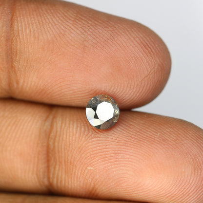 1 CT Salt and Pepper Round Diamond Engagement RingFor Gold Ring Diamonds
