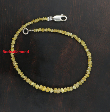 Exquisite Fancy Yellow Diamond Beads | One-of-a-Kind AAA Quality Faceted Gems Art Deco Retro Necklaces | Unique Crystal Jewelry & Craft