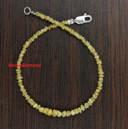Exquisite Fancy Yellow Diamond Beads | One-of-a-Kind AAA Quality Faceted Gems Art Deco Retro Necklaces | Unique Crystal Jewelry & Craft
