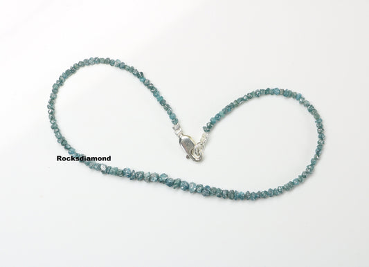 Beautiful Blue Diamond Beads | AAA Quality Faceted Loose Gems for Retro & Crystal Necklaces | Unique Vintage Jewelry Making Supplies