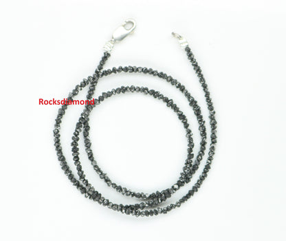 Chic Black Diamond Beads | AAA Quality Faceted Loose Gems for Retro & Crystal Necklaces | Distinctive Vintage Jewelry Craft Supplies