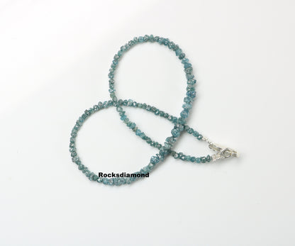 Beautiful Blue Diamond Beads | AAA Quality Faceted Loose Gems for Retro & Crystal Necklaces | Unique Vintage Jewelry Making Supplies