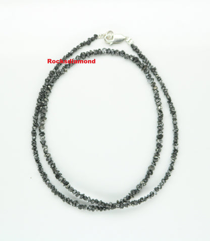 Beautiful Black Diamond Beads | AAA Quality Faceted Loose Gems for Retro & Crystal Necklaces | Unique Vintage Jewelry Craft Supplies