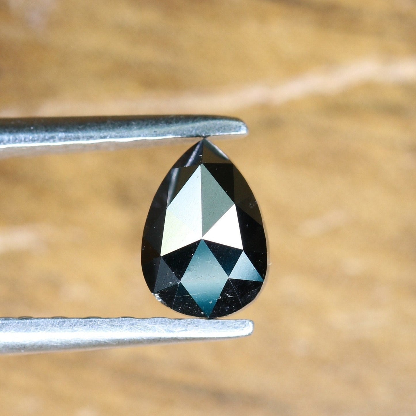 0.45 CT Pear Black Diamond For Engagement RingFor Gold Ring Diamonds