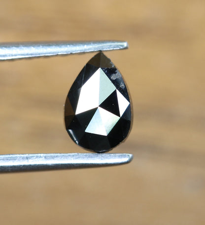 0.50 CT Black Pear Cut Real Loose Polished Diamond For Engagement/Wedding Ring ll GIft For Wife ll Gift For Girlfriend ll Gift For Daughter