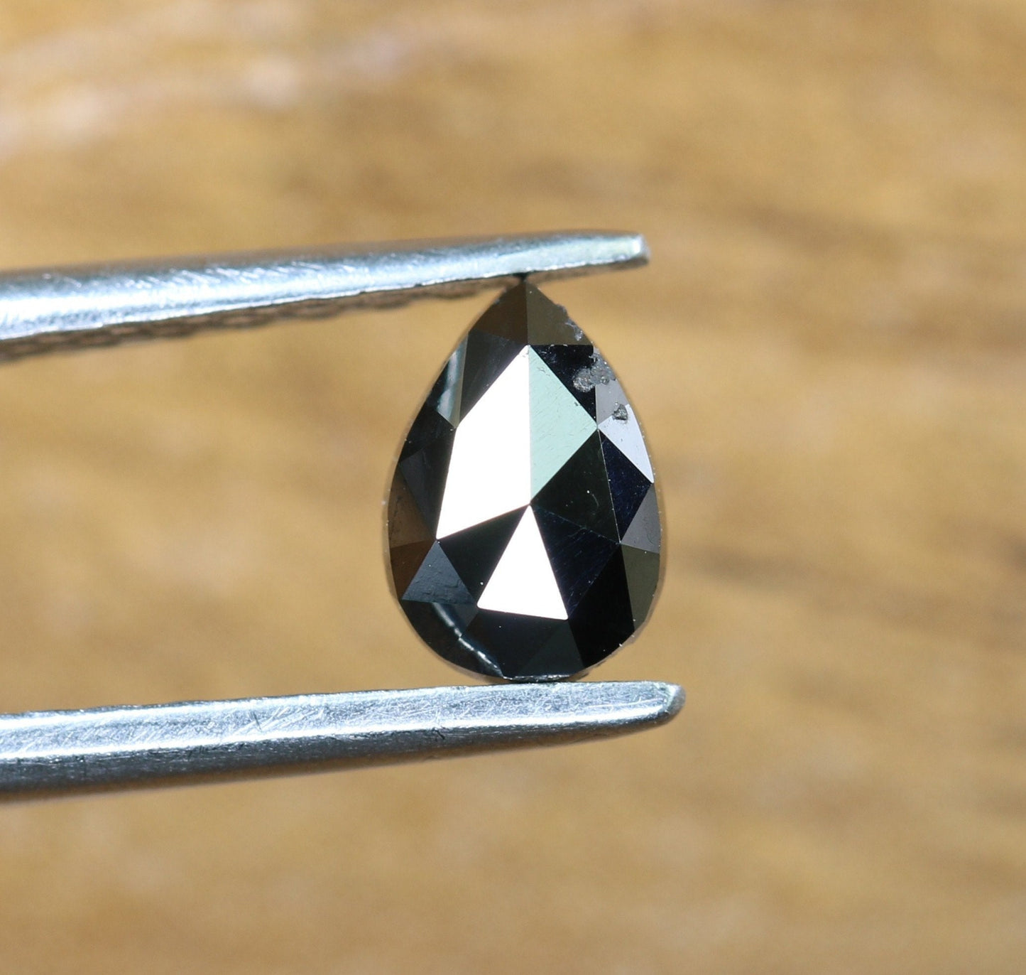 0.50 CT Black Pear Cut Real Loose Polished Diamond For Engagement/Wedding Ring ll GIft For Wife ll Gift For Girlfriend ll Gift For Daughter