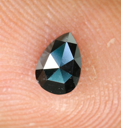 0.45 CT Pear Black Diamond For Engagement RingFor Gold Ring Diamonds
