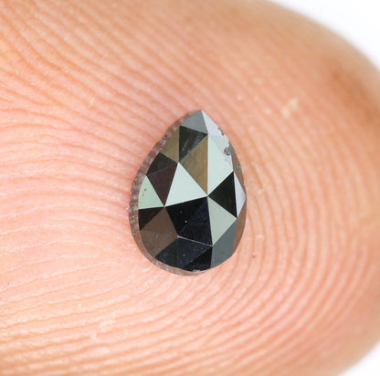 0.50 CT Black Pear Cut Real Loose Polished Diamond For Engagement/Wedding Ring ll GIft For Wife ll Gift For Girlfriend ll Gift For Daughter