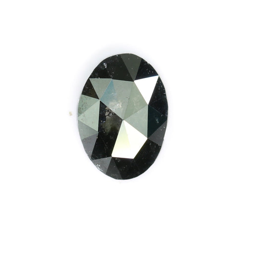 0.52 CT Black Oval Cut 6.80 MM Diamond - Unique Engagement Ring Gemstone & Perfect Gift for Wife, Girlfriend, Mother, or Daughter