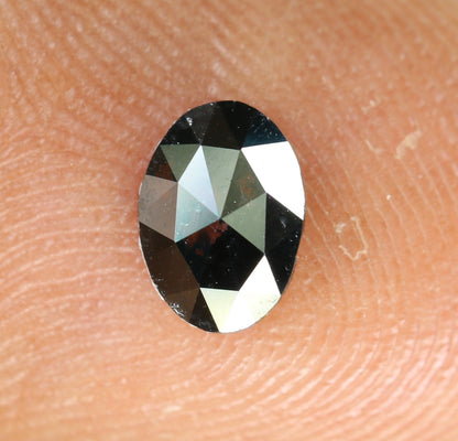 0.52 CT Black Oval Cut 6.80 MM Diamond - Unique Engagement Ring Gemstone & Perfect Gift for Wife, Girlfriend, Mother, or Daughter