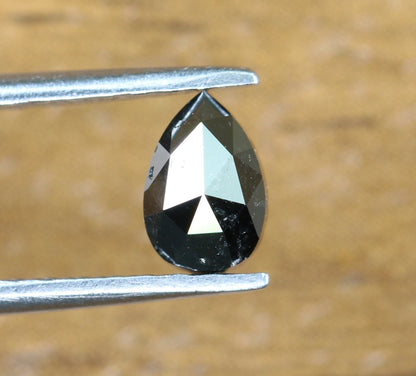 0.63 CT Black Pear Cut Real Loose Diamond For Wedding Pendant ll Gift For Wife ll Gift For Mom ll Gift For Best Friend ll Gift For Fiancé