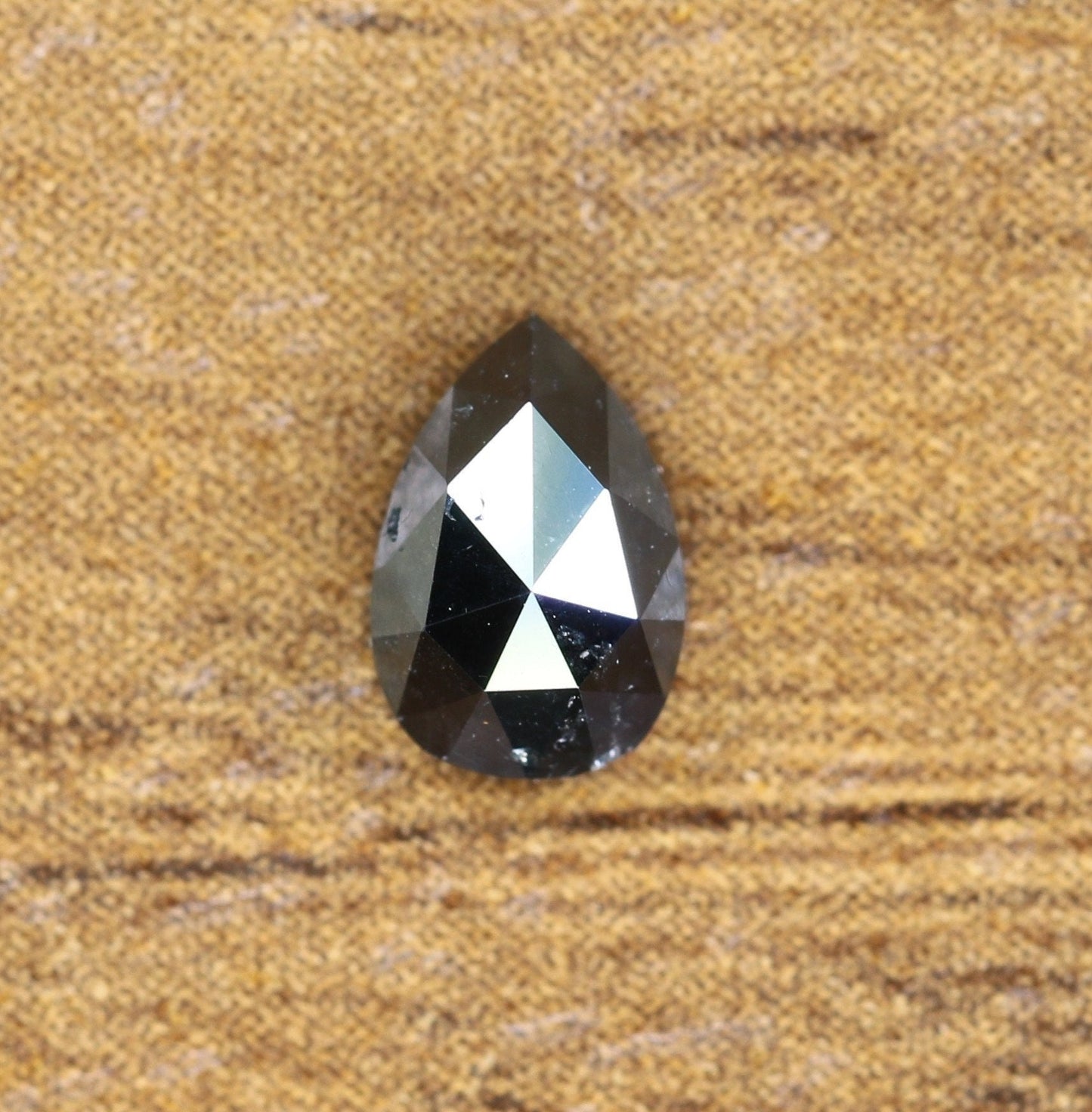 0.63 CT Black Pear Cut Real Loose Diamond For Wedding Pendant ll Gift For Wife ll Gift For Mom ll Gift For Best Friend ll Gift For Fiancé