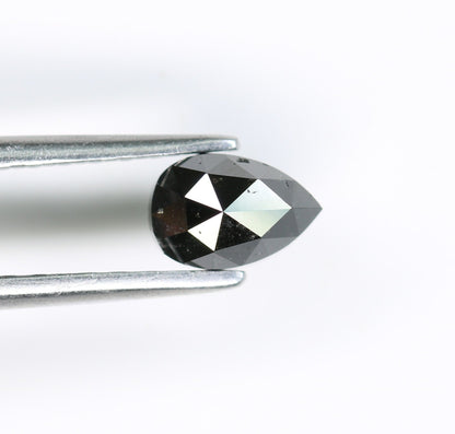 0.63 CT Black Pear Cut Real Loose Diamond For Wedding Pendant ll Gift For Wife ll Gift For Mom ll Gift For Best Friend ll Gift For Fiancé