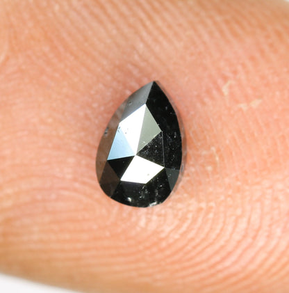 0.63 CT Black Pear Cut Real Loose Diamond For Wedding Pendant ll Gift For Wife ll Gift For Mom ll Gift For Best Friend ll Gift For Fiancé