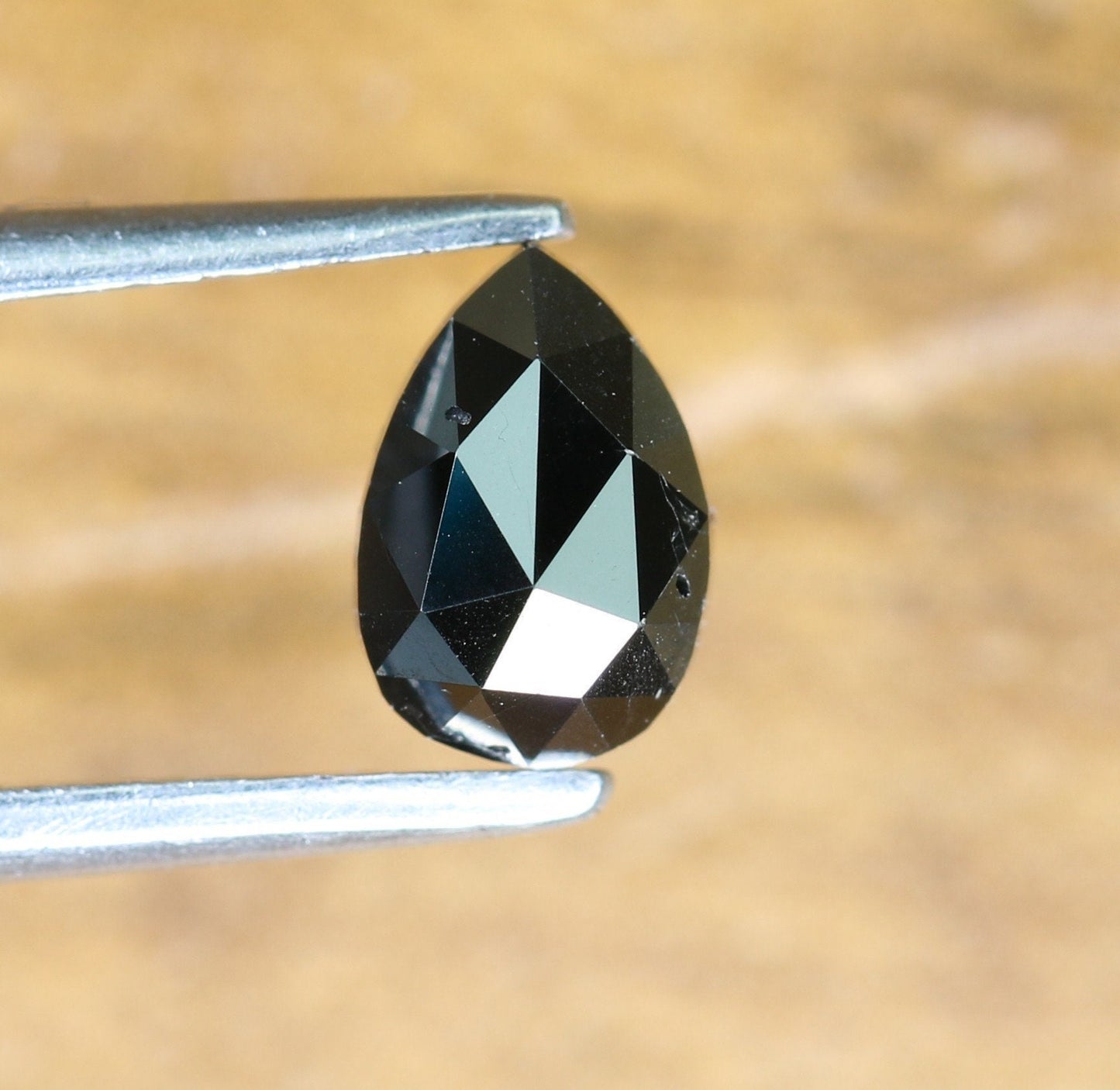 0.51 CT Black Pear Diamond For Engagement RingFor Gold Ring Diamonds