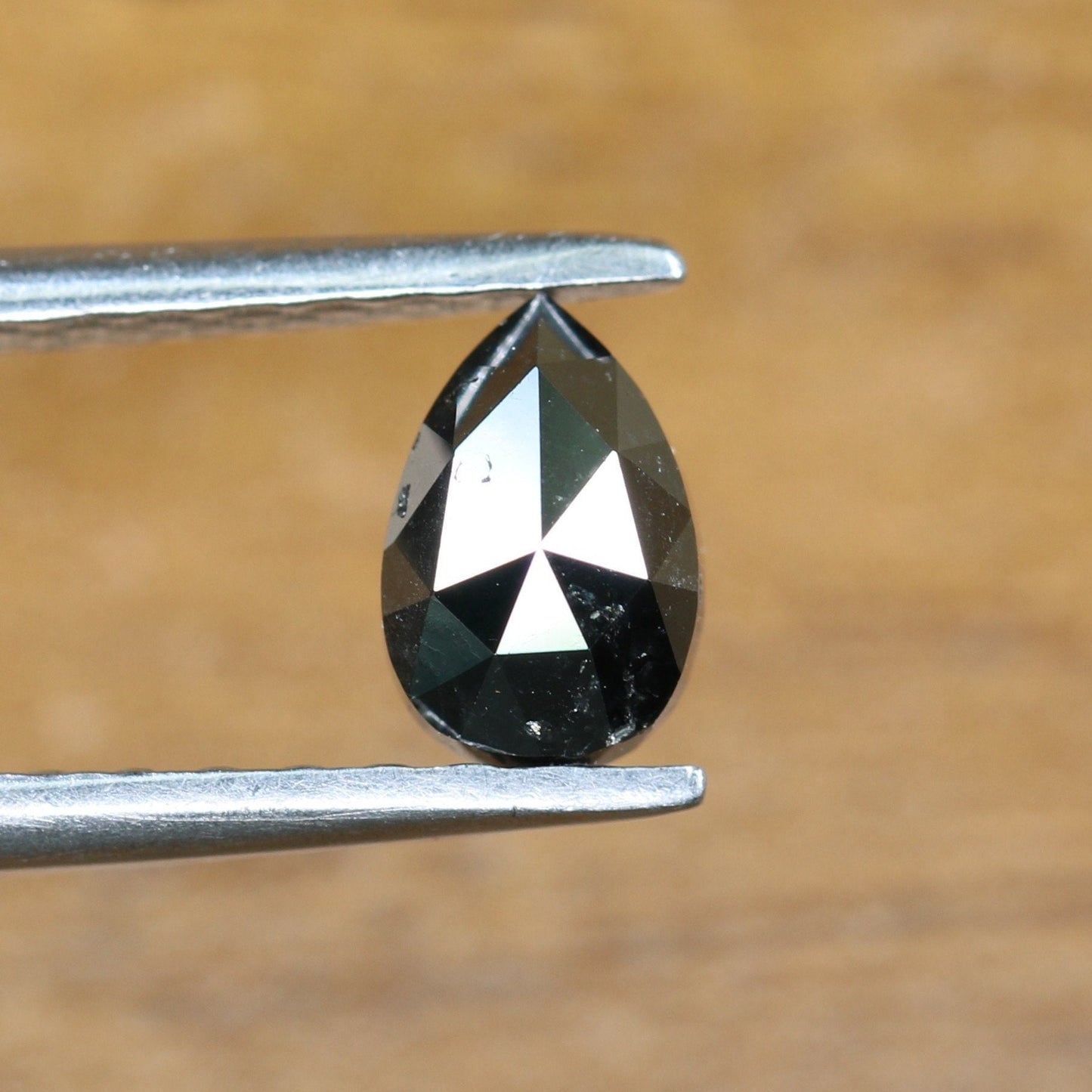 0.63 CT Black Pear Cut Real Loose Diamond For Wedding Pendant ll Gift For Wife ll Gift For Mom ll Gift For Best Friend ll Gift For Fiancé