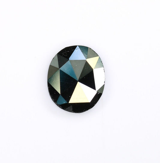 0.42 CT Black Oval Diamond 5.40 MM - Elegant Pendant or Necklace, Ideal Christmas Gift for Her & Unique Diamond Jewelry Piece