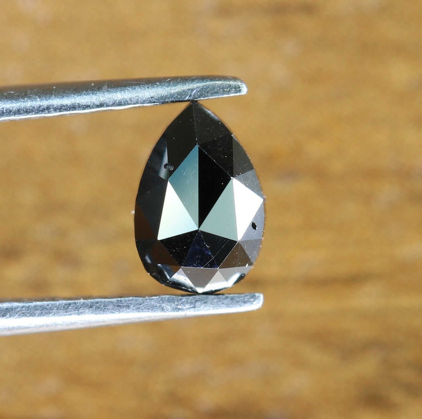 0.51 CT Black Pear Diamond For Engagement RingFor Gold Ring Diamonds