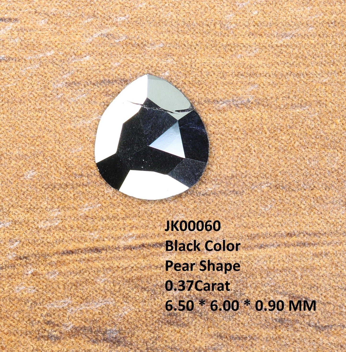 0.37 CT Black Pear Cut Diamond For Engagement/Wedding Ring ll Gift For Wife ll Gift For Girlfriend ll Gift For Mother ll Gift For Daughter