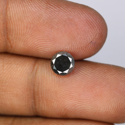 1.14 CT Natural Black Salt and Pepper Round Diamond RingFor Gold Ring Diamonds