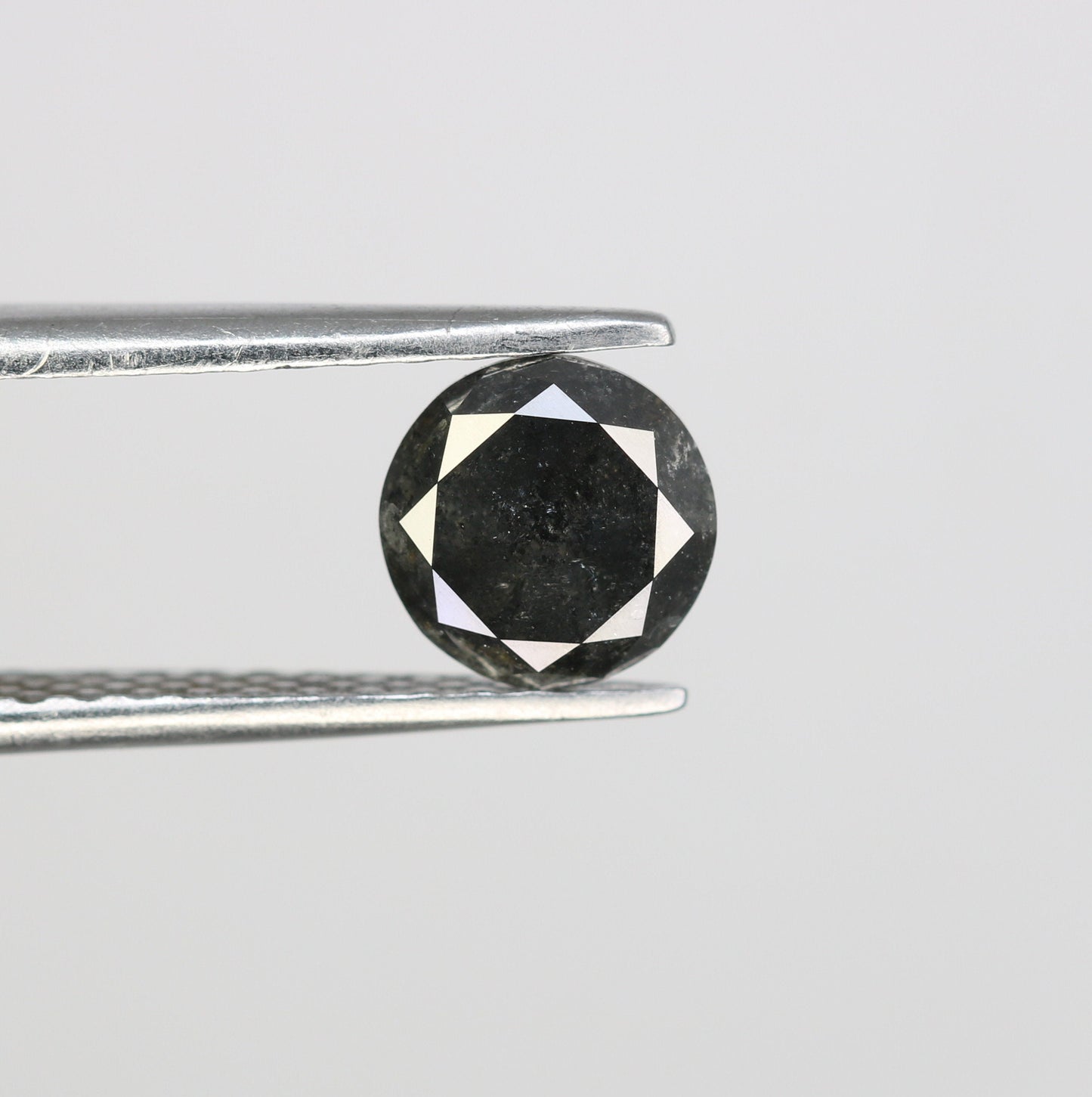 1.14 CT Natural Black Salt and Pepper Round Diamond RingFor Gold Ring Diamonds