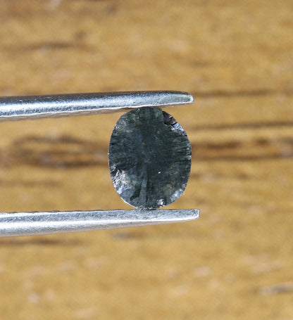 0.42 CT Natural Loose Black Oval Cut Diamond 5 MM - Antique Gemstone at Wholesale Price, Ideal for Jewelry Making & Unique Designs