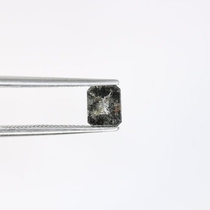 Salt and Pepper Emerald Shape Diamond - Natural Loose Emerald Cut Diamond - Ideal for Emerald Engagement Ring - Custom Jewelry Option