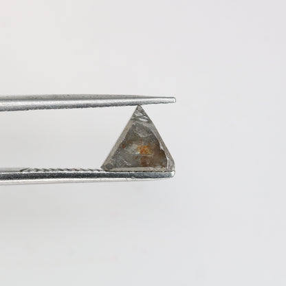 0.73 CT Salt and Pepper Triangle Cut Diamond, Natural Loose Unique Diamonds, For bracelet & pendant necklace, Victorian jewelry women gift