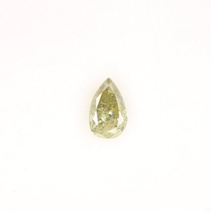 0.95 CT Natural Light Yellow Pear Cut Real Diamond for Engagement Ring | Loose Diamond for Gold Ring | Unique Gemstone Jewelry