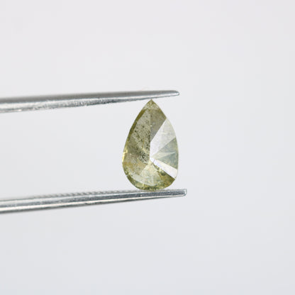 0.95 CT Natural Light Yellow Pear Cut Real Diamond for Engagement Ring | Loose Diamond for Gold Ring | Unique Gemstone Jewelry
