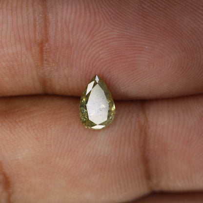 0.95 CT Natural Light Yellow Pear Cut Real Diamond for Engagement Ring | Loose Diamond for Gold Ring | Unique Gemstone Jewelry