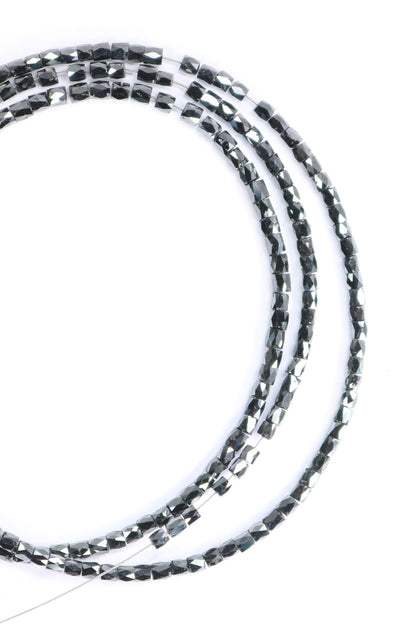 Natural Raw Black Diamond Beads | One-of-a-Kind Art Deco & Retro Necklace | Unique Vintage Jewelry Handmade Craft Supplies for Women