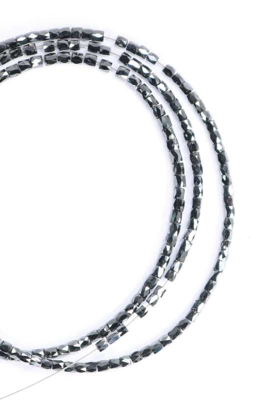 Natural Raw Black Diamond Beads | One-of-a-Kind Art Deco & Retro Necklace | Unique Vintage Jewelry Handmade Craft Supplies for Women