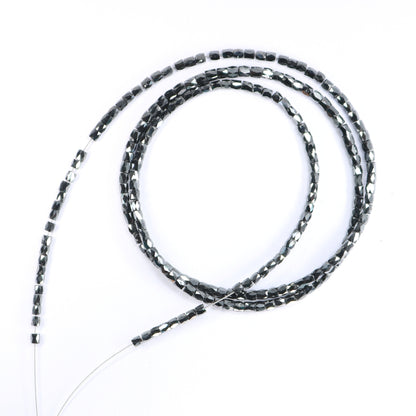 Natural Raw Black Diamond Beads | One-of-a-Kind Art Deco & Retro Necklace | Unique Vintage Jewelry Handmade Craft Supplies for Women